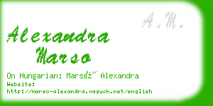 alexandra marso business card